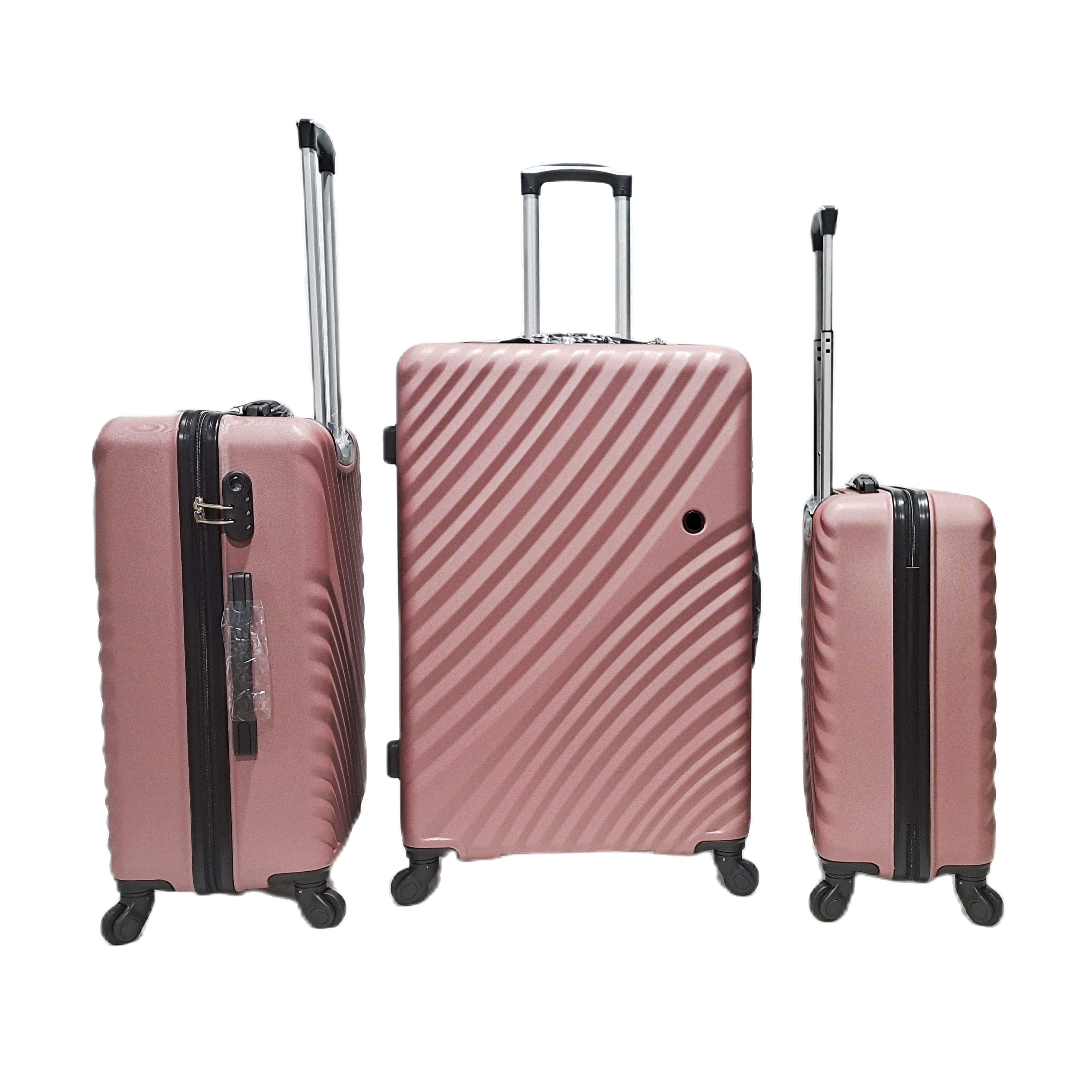 Neues Design ABS Koffer Gepäck Reisetaschen 4 Spinner Wheel Trolley Koffer Set